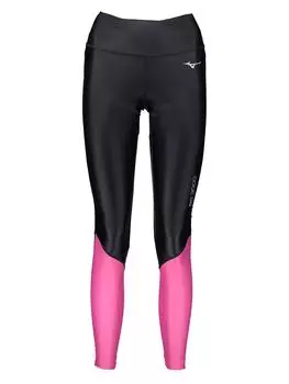 Леггинсы Mizuno, цвет schwarz/rosa
