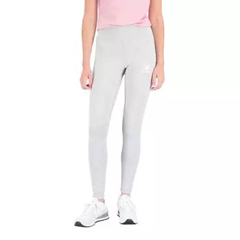 Леггинсы New Balance Essentials Stacked Logo Cotton, серый