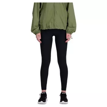 Леггинсы New Balance Sleek Pocket 27 High Waist, зеленый