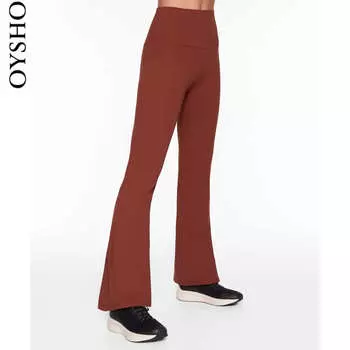 Леггинсы Oysho с высокой талией, терракотовый