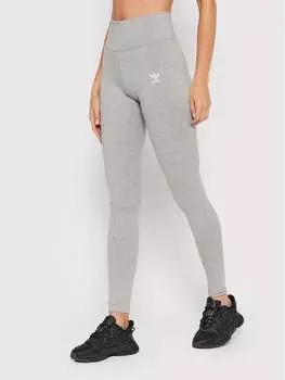 Леггинсы плотно сидят Adidas, серый