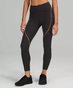 Леггинсы Power Thru High Rise Lululemon, черный