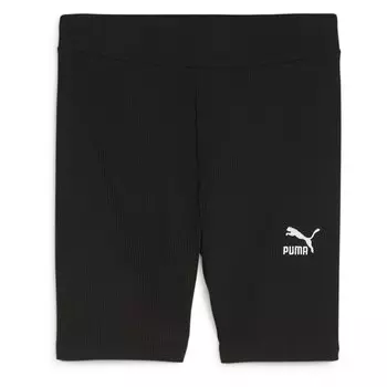Леггинсы Puma Classics Ribbed 7 Short, черный