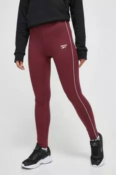 Леггинсы Reebok, бордовый