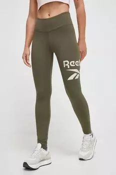 Леггинсы Reebok, зеленый