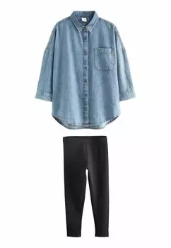 Леггинсы SET Next, цвет blue denim
