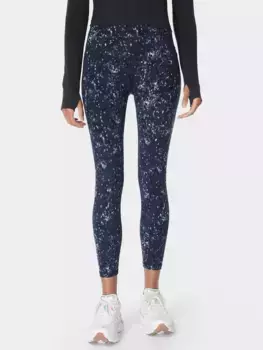Леггинсы Sweaty Betty Power 7/8 Workout, цвет blue/ebony/print
