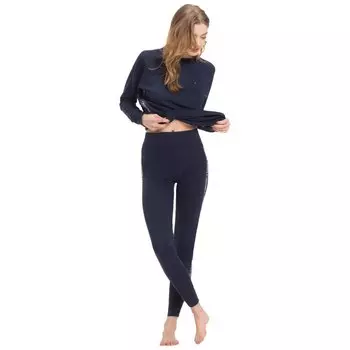 Леггинсы Tommy Hilfiger Side Logo, синий