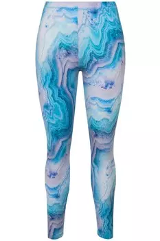 Леггинсы Ulla Popken Lederhose, цвет helles trkis