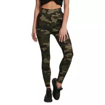 Леггинсы Urban Classics Camo Tech, зеленый