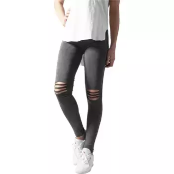 Леггинсы Urban Classics Cutted Knee, черный
