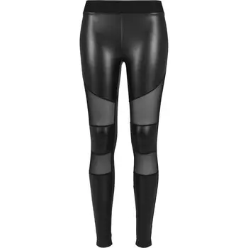 Леггинсы Urban Classics Leatherette, черный
