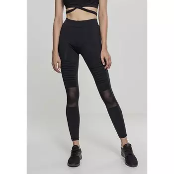 Леггинсы Urban Classics Mesh Biker, черный