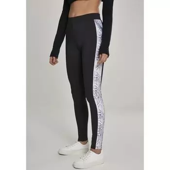 Леггинсы Urban Classics Striped, черный