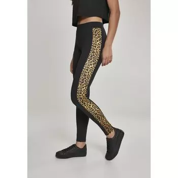 Леггинсы Urban Classics Striped, черный