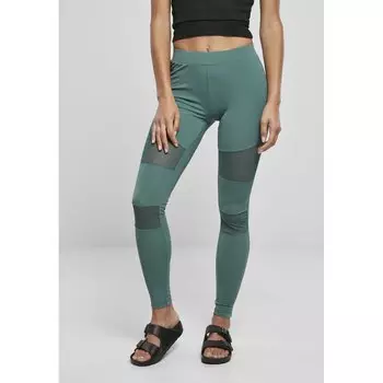 Леггинсы Urban Classics Tech Mesh, зеленый