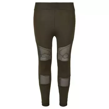 Леггинсы Urban Classics Tech Mesh, зеленый