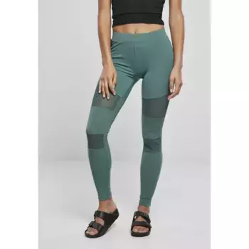 Леггинсы Urban Classics Tech Mesh, зеленый