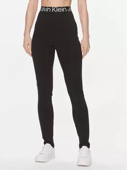 Леггинсы узкого кроя Calvin Klein, черный