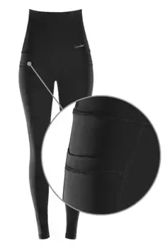 Леггинсы Winshape "Functional Power Shape Tights HWL114", высокая талия, практичные карманы, черный
