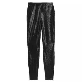 Легинсы H&amp;M Sequined, черный
