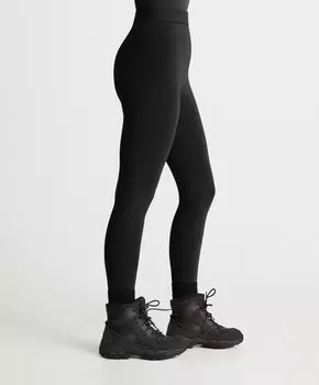 Легинсы Oysho Super Extra Warm Seamless Ankle-length, черный