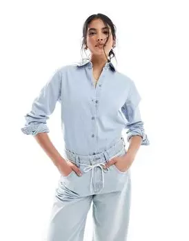 Легкая джинсовая рубашка ASOS DESIGN