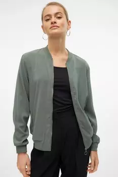 Легкая куртка бомбер Vero Moda, зеленый
