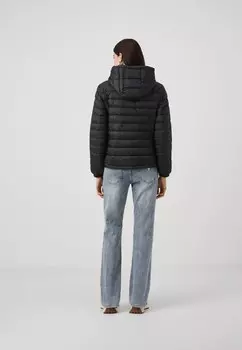 Легкая куртка HOODED PUFFER Guess Jeans, черный