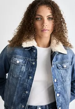 Легкая куртка IZZIE Tommy Jeans, темно-синий деним