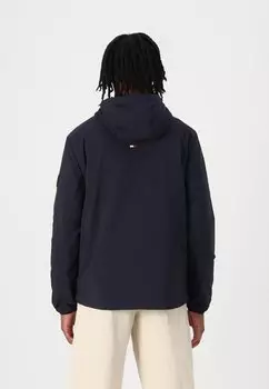 Легкая куртка PACKABLE HOODED JACKET Tommy Hilfiger, темно-синий
