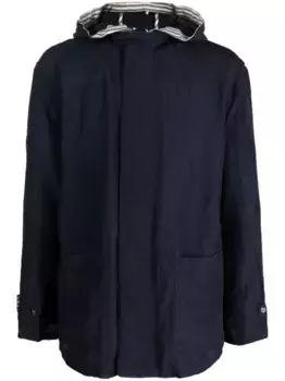 Легкая куртка с капюшоном GIORGIO ARMANI, синий