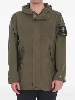 Легкая парка Stone Island, зеленый