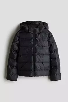 Легкая утепленная куртка H&M, черный