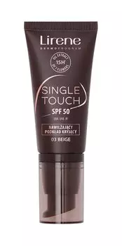 Легкая увлажняющая тональная основа для лица SPF50 Lirene Single Touch 03 Beige