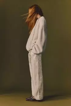 Легкие брюки H&M, бежевый