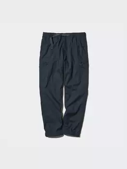 Легкие брюки heattech Uniqlo, синий
