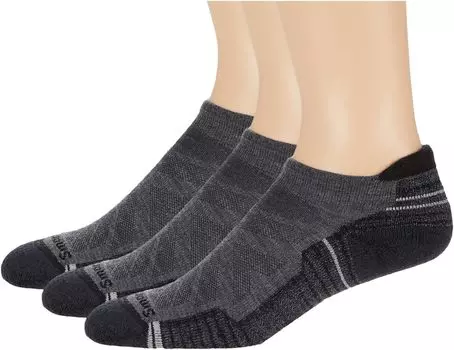 Легкие подушки Performance Hike для низкой щиколотки, набор из 3 шт. Smartwool, цвет Medium Gray
