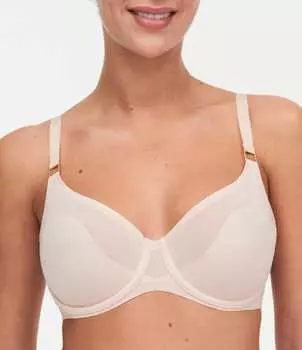 Легкий формованный бюстгальтер на косточках Chantelle Pure Light, бежевый