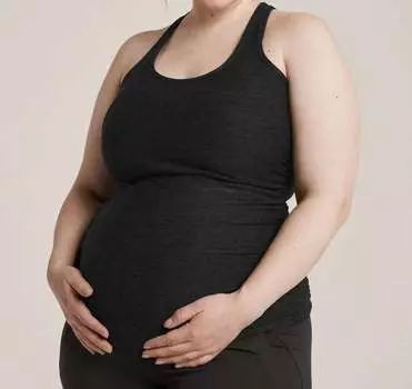 Легкий вес Let It Grow Racerback Maternity Майка In Darkest Night BEYOND YOGA