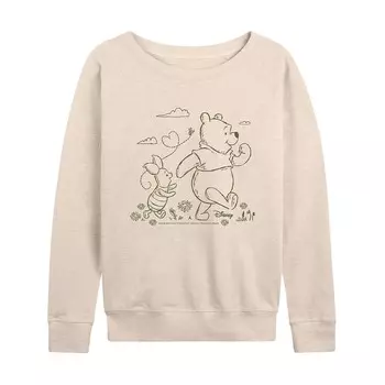 Легкий женский свитшот из френч-терри Disney's Winnie The Pooh для прогулок, цвет Birch