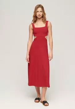 Легкое платье CUTOUT MIDI Superdry, красный
