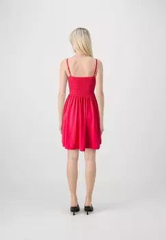 Легкое платье SMOCKED MINI DRESS GAP, красный