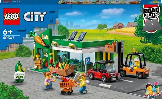 LEGO City, кирпичи, Продуктовый магазин, 60347