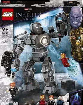 LEGO Marvel, блоки, Avengers, Iron Man: Mayhem with Iron Monger, 76190