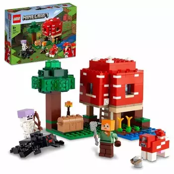 LEGO Minecraft, блоки, Грибной домик, 21179