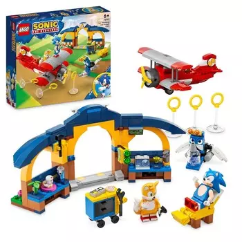 LEGO Sonic the Hedgehog, блоки, Тейлз с мастерской и самолет Торнадо, 76991