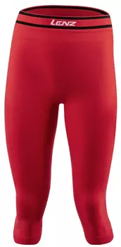 Брюки Lenz 6.0 Merino 3/4 для женщин Функциональные, красные