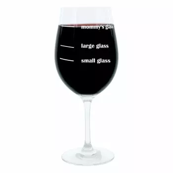 Leonardo Wine Glass XL, Mommys Glass, Mum, Mama, Подарочный бокал для настроения с забавной гравировкой, Бокал для вина, 610 мл Glaskoch