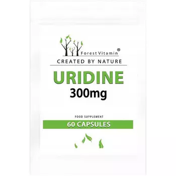 Лесной витамин, Уридин 300мг, БАД, 60 капсул Forest Vitamin